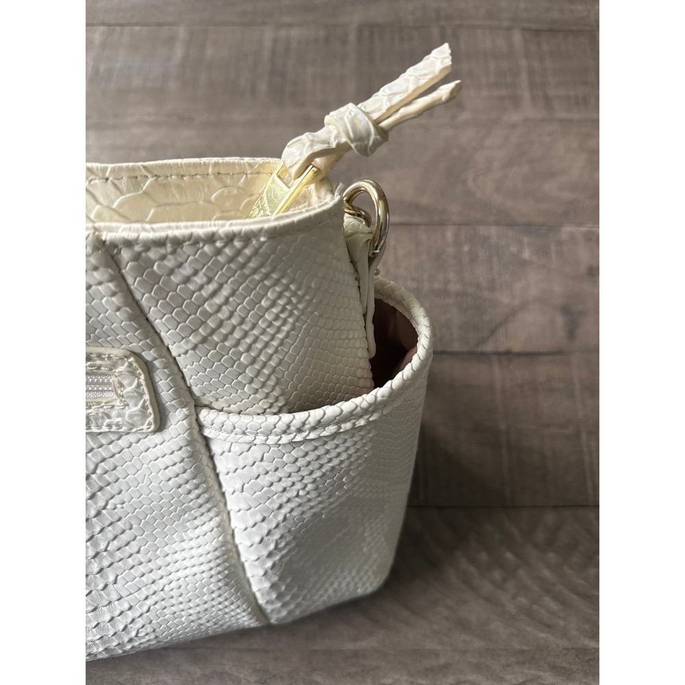 Nicole By Nicole Miller White Snake Print Purse - Picture 7 of 10